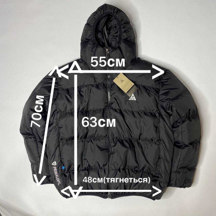 Пуховик Nike ACG Primaloft Gore tex |Зимова куртка найк гор текс чорна