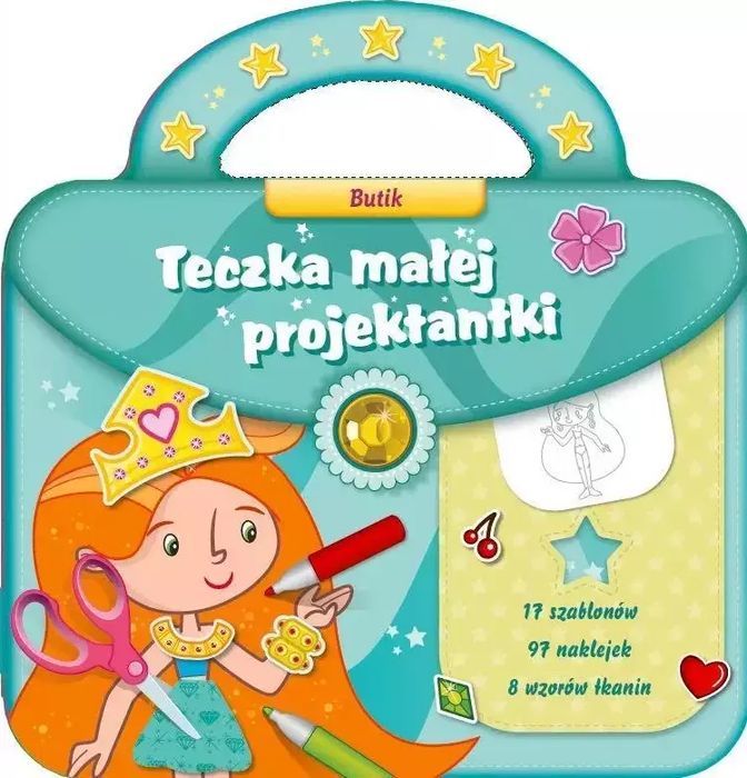 Teczka małej projektantki turkus 2. Butik. Yoyo