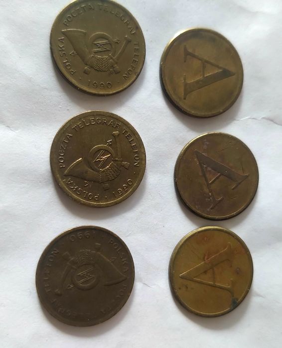 Pocztowe żetony telefoniczne z okresu PRL