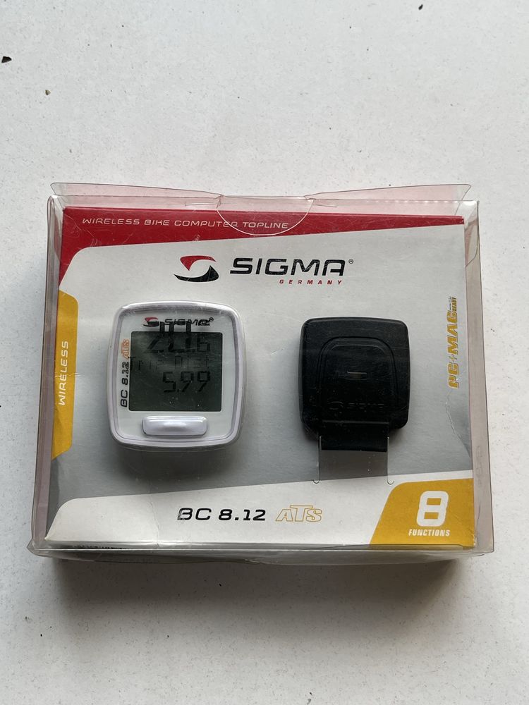 Licznik rowerowy bezprzewodowy Sigma BC 8.12 ATS