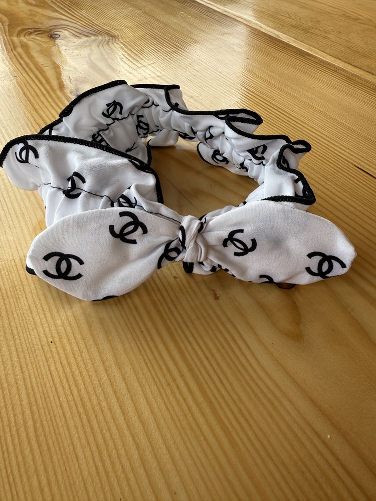 opaska gumka chanel z kokardką
