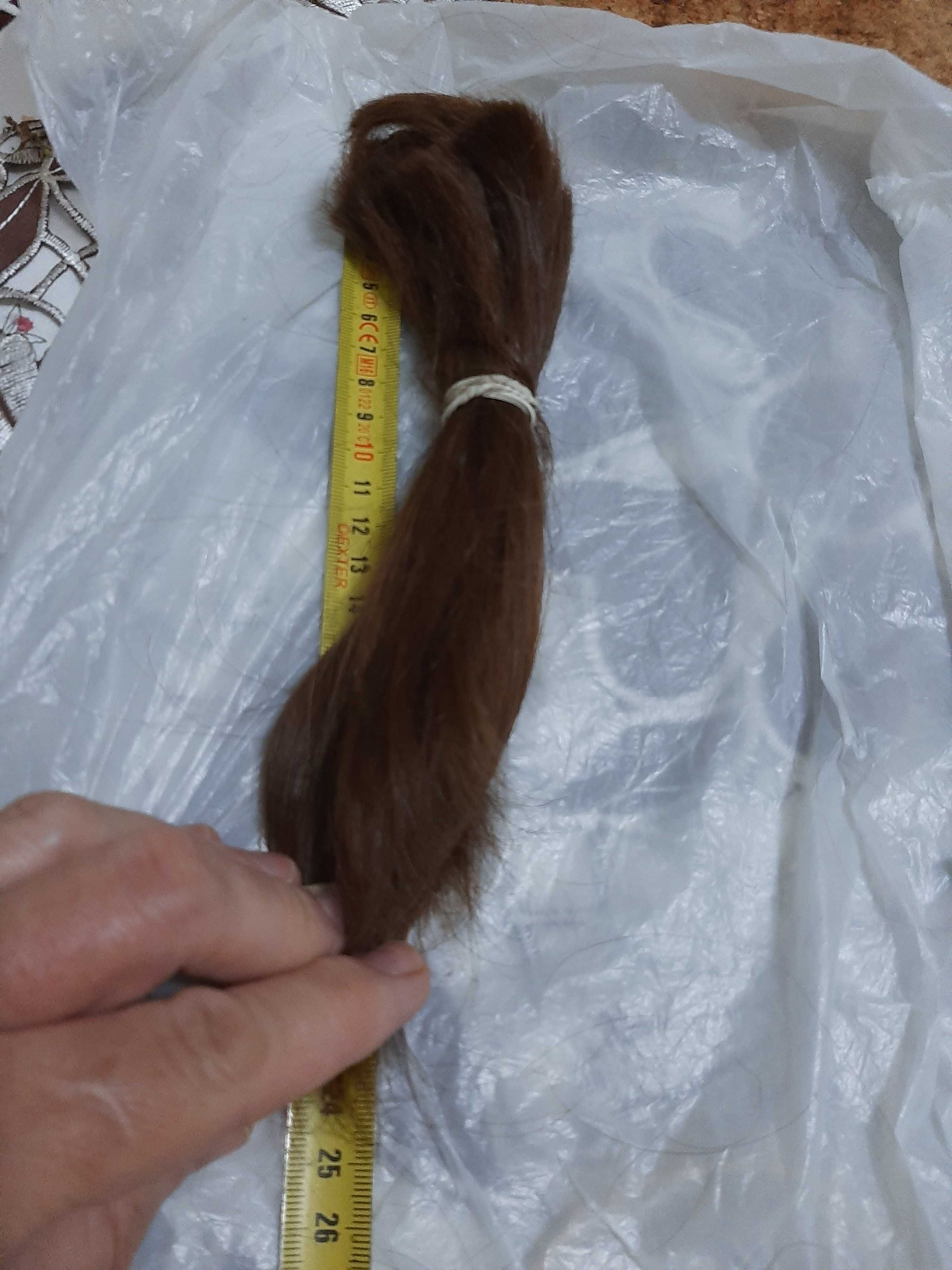 Włosy dziewicze naturalne ciemny blond - 42 gram, 23 cm