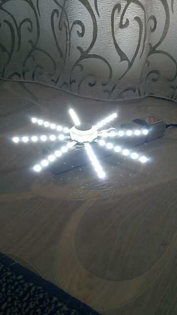 Светодиод 24ватт 220В осьминог LED 24w 6000K Светодиод с драйвером