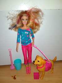Barbie z psem. Stan bdb!