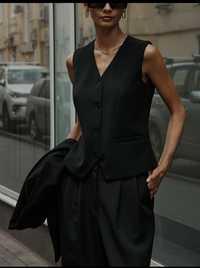 Новий Massimo Dutti 42 XL жилет безрукавка коттоновий жіночий піджак