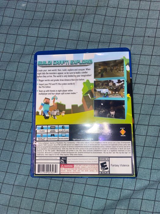 Диск Minecraft ps4