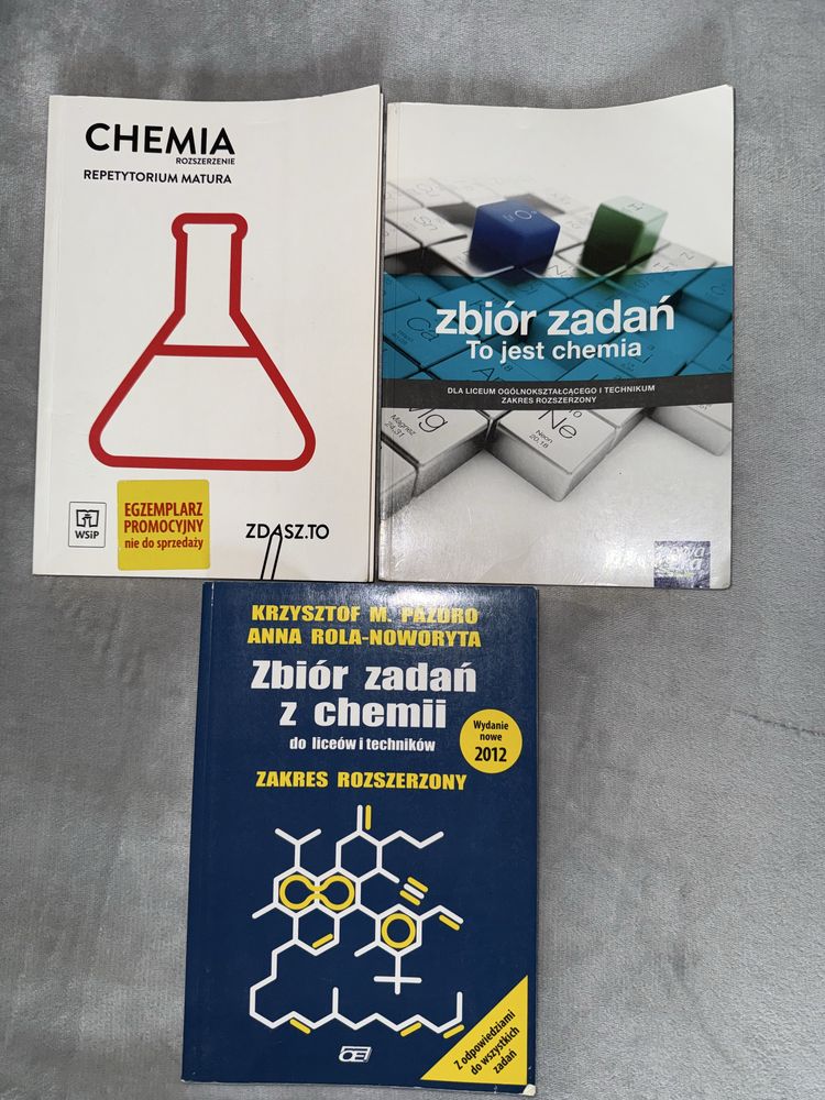 Zestaw zbiorów zadań i repetytorium z chemii- Pazdro, WSiP, Nowa Era