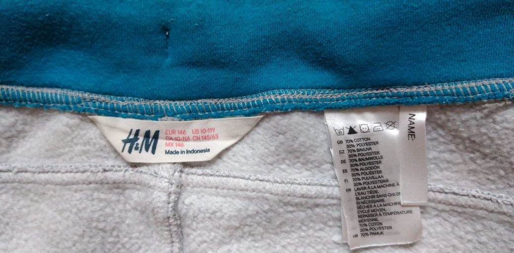 Spodnie dresowe dresy H&M rozm. 146
