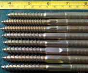 8 Parafusos Cavilha Porca 10mm e Rosca Bucha