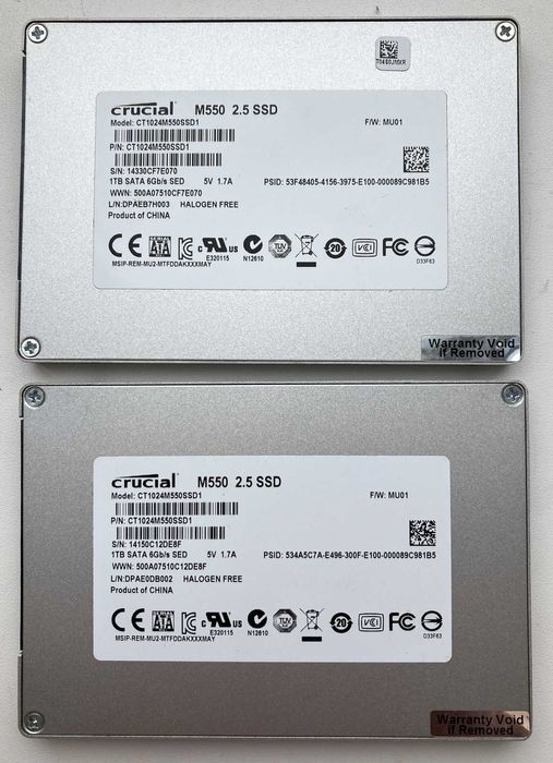 Samsung PM981a PM9A1 PM9A1a 512GB NVMe SSD 2280 Micron Crucial SATA