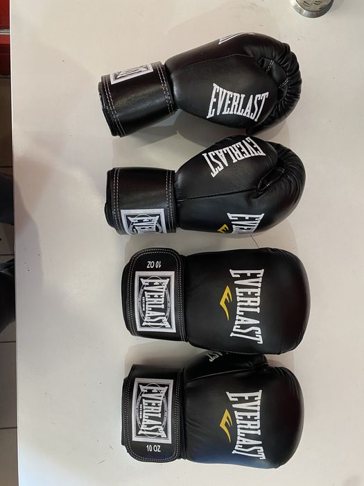 ШКІРА КОЖА 100% натуральна Перчатки рукавиці  Everlast,10 і 12oz Бокс