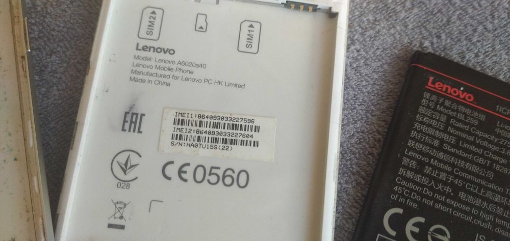 lenovo a6020a40 Vibe K5 smartfon