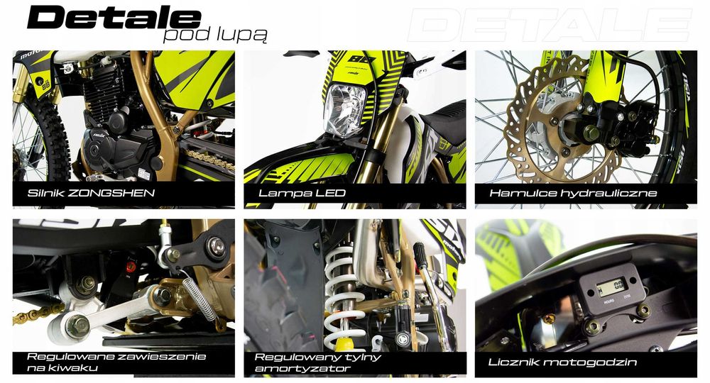 Cross kros 250 300 cc Asix XB-88 E X-motos Lampa Dostawa gratis 21/18