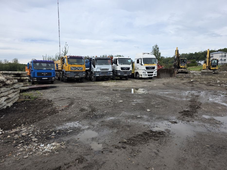 Prace ziemne, niwelacje terenu, wyburzenia, sprzedaż kruszyw i piasku