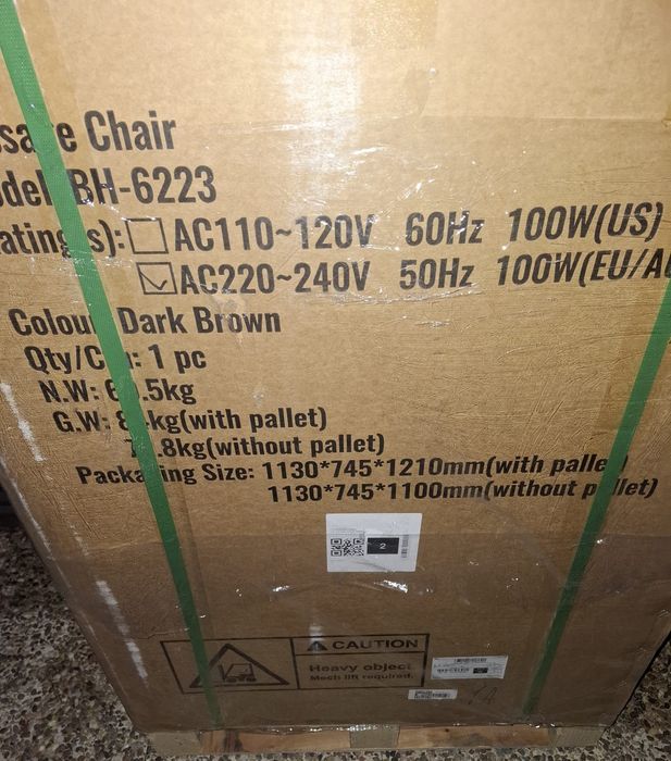 Poltrona de massagens de corpo inteiro, nova