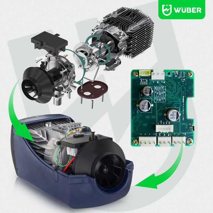 Автономка вебасто 5 квт 12V Wuber, webasto, автономка дизельна 5 квт