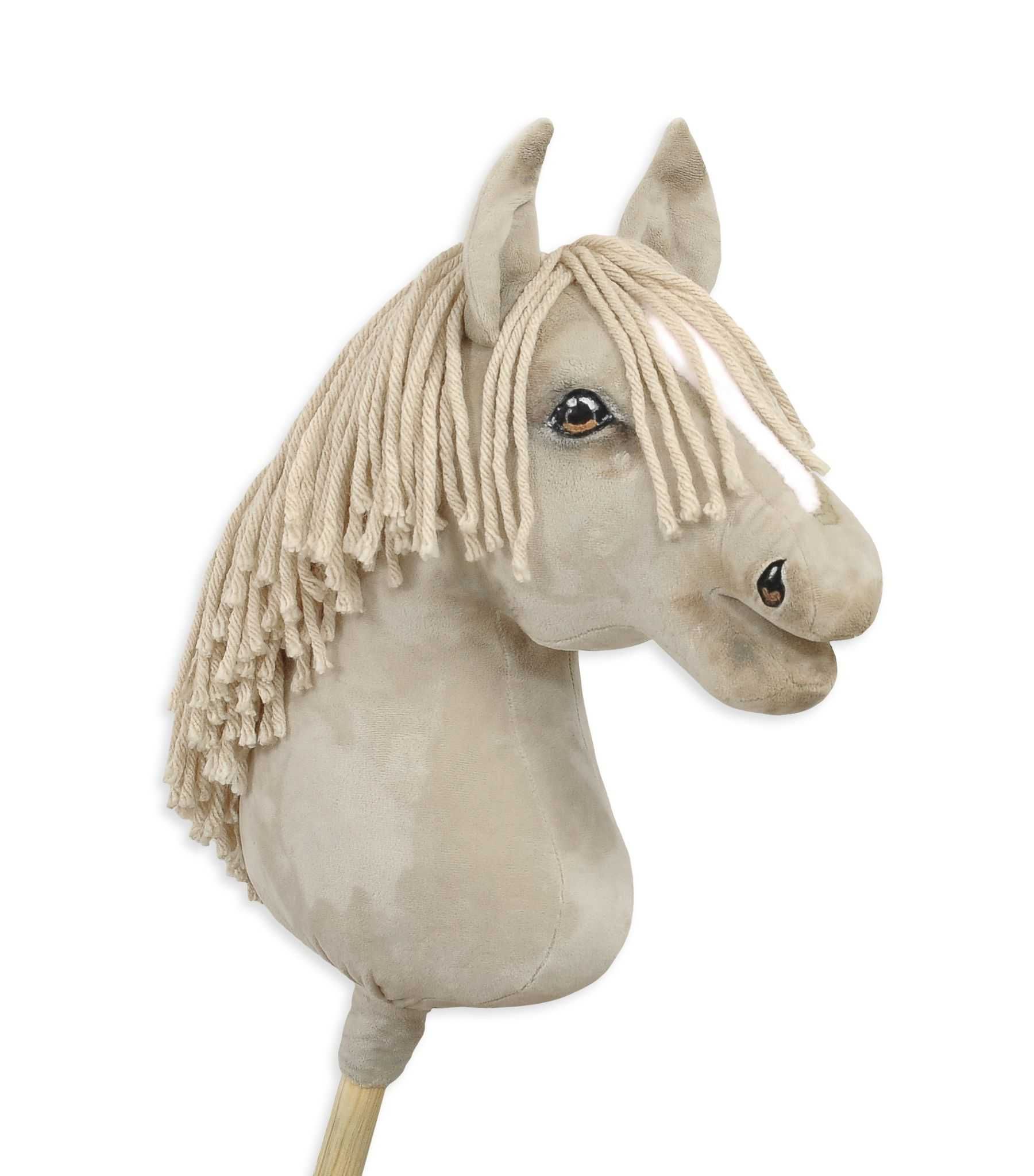 Hobby Horse Duży koń na kiju Premium - cremello A3!
