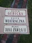 Stare tablice nazwy ulic retro vintage prl loft