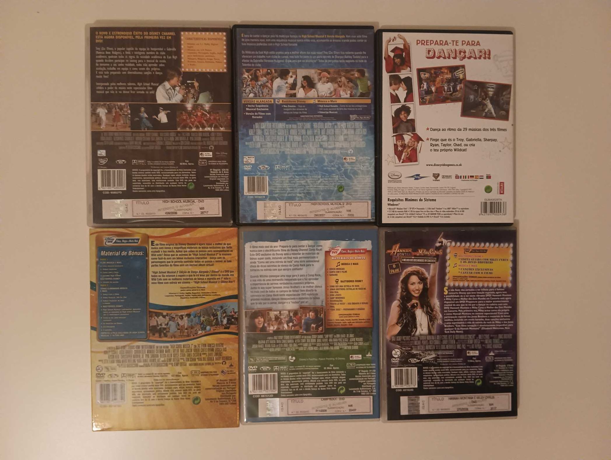 DVD s High School Musical *  Hannah Montana vs Miley Cyrus