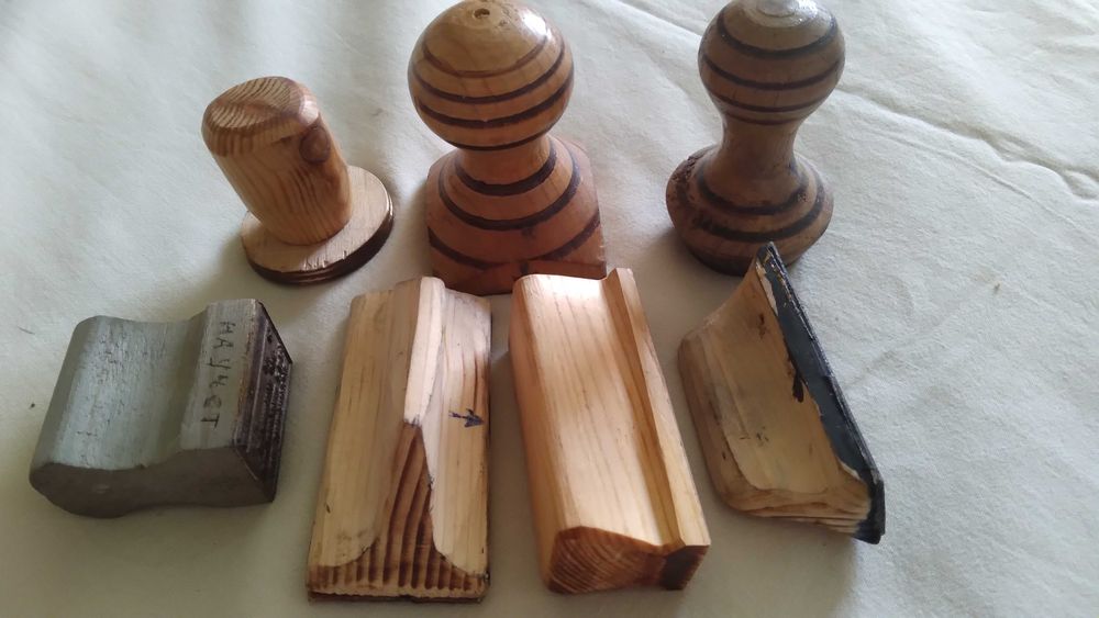 деревянная печать штемпель штамп (советский период)