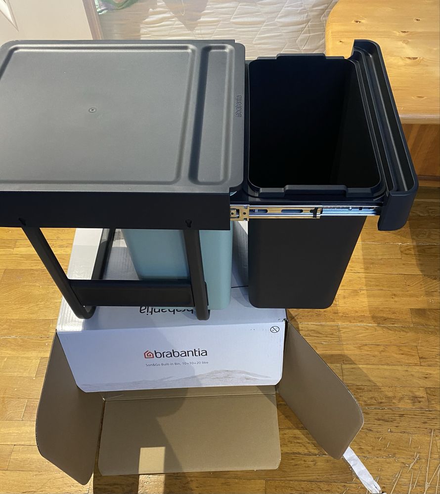 Brabantia - Sort & Go . Nowe 3 kosze do sortowania śmieci 10, 10 i 20