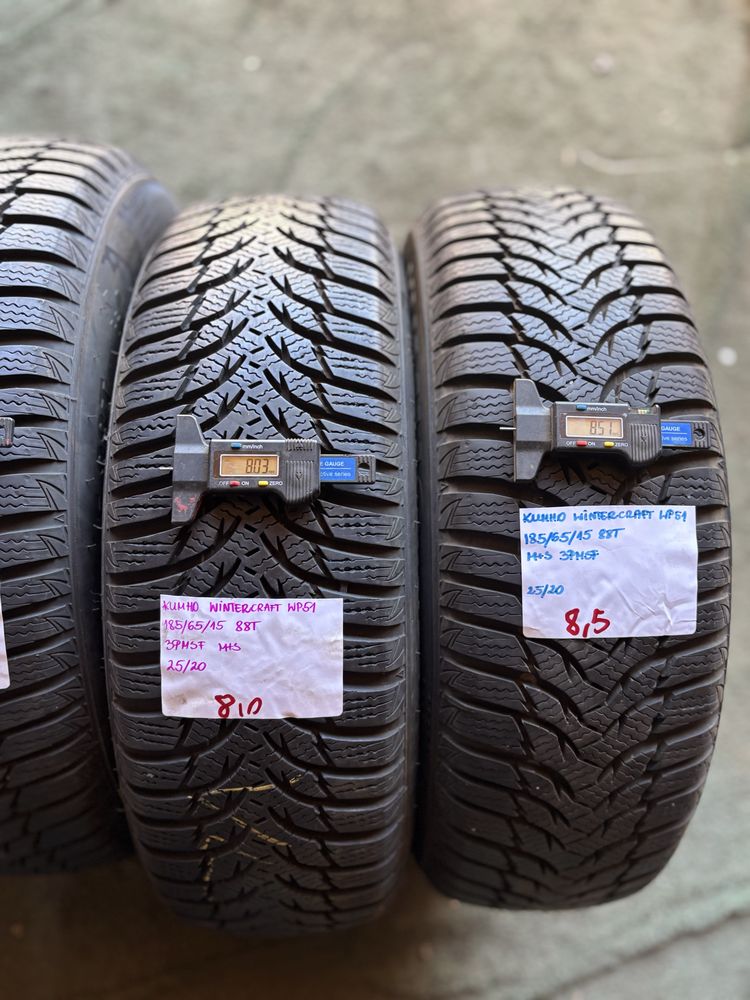 4x 185/65R15 88T KUMHO WINTERCRAFT WP51 opony zimowe M+S 3PMSF RANT