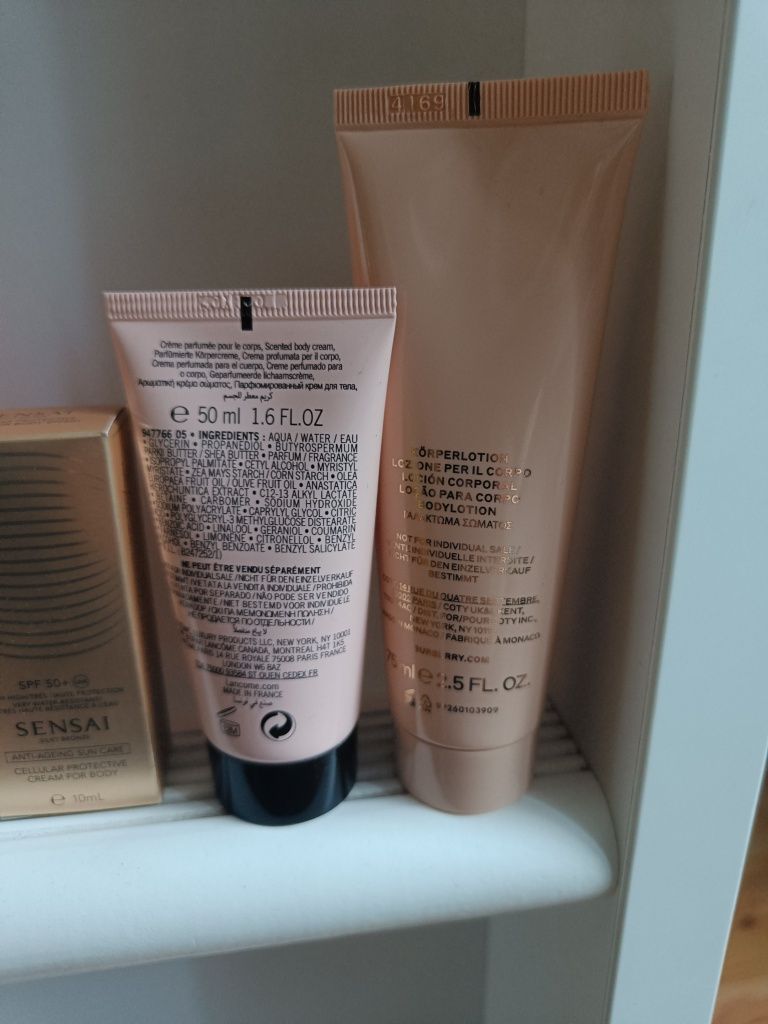Zestaw Sensai, Lancome z kosmetyczka