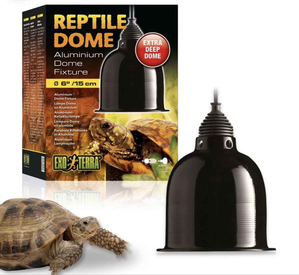 Klosz/lampa na żarówkę grzewczą do terrarium
