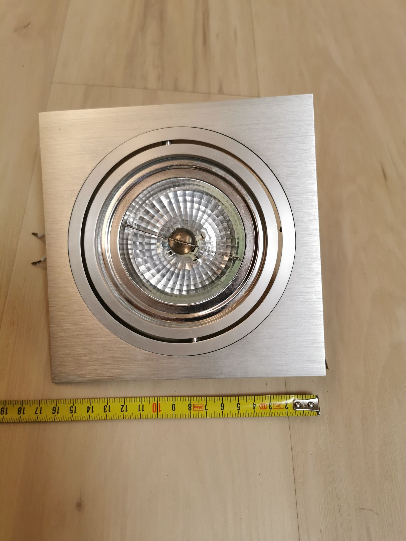 Oczko stropowe Siro 1 AZ0767 kwadratowa oprawa aluminium + halogen 50W