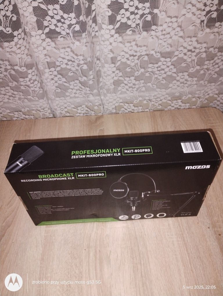 Mikrofon studyjny mozos xlr mkit 800 pro