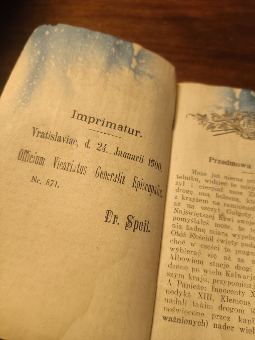 Modlitewnik droga krzyżowa gorzkie żale imprimatur 1900