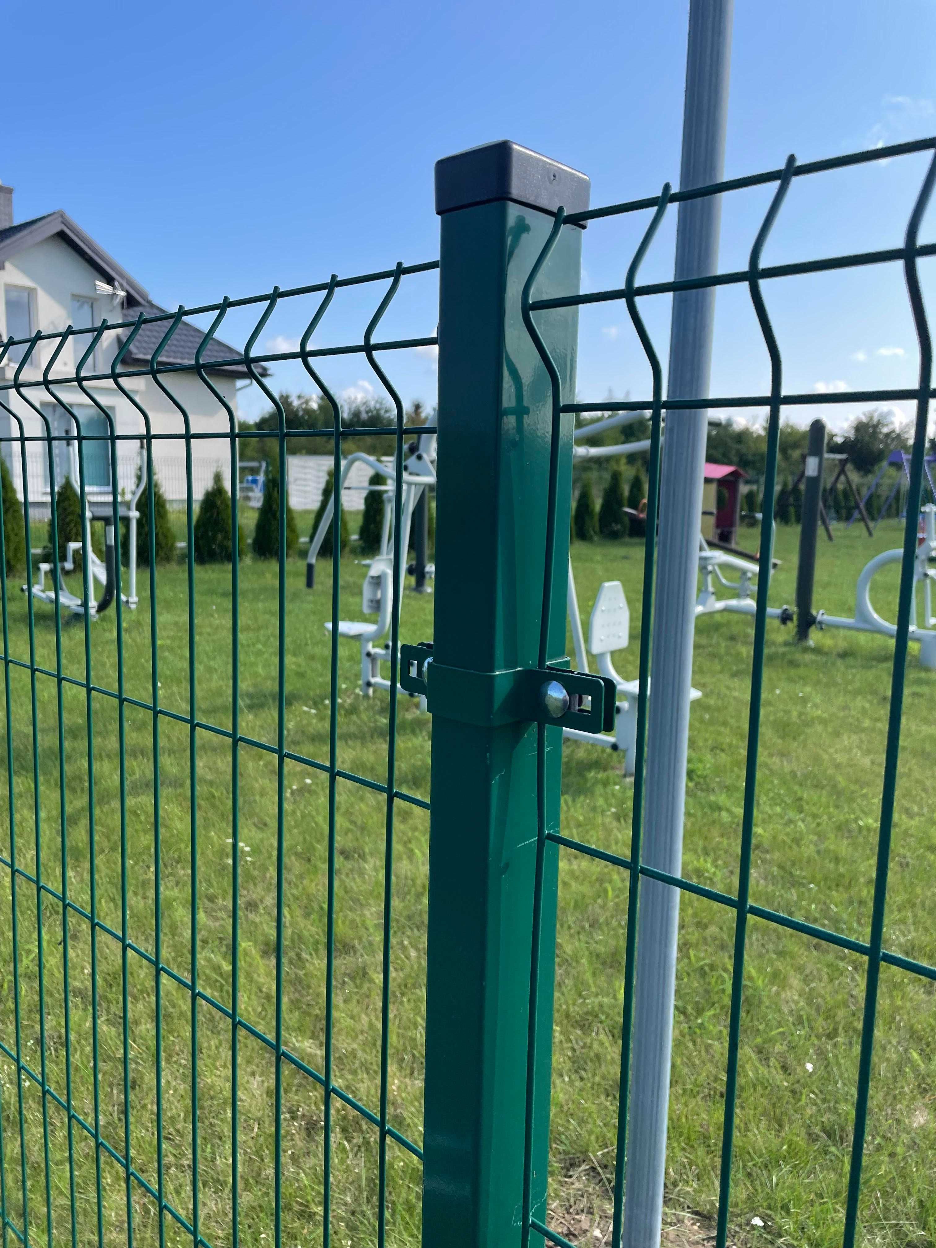 Ogrodzenia Panelowe Panele 3d Ogrodzenie panelowe KOMPLETNE Płot 153cm