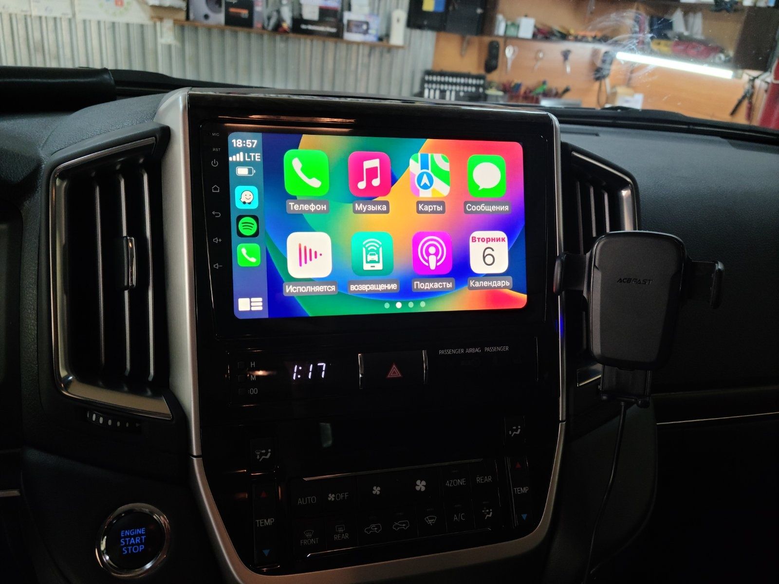 Магнитола  Toyota Land Cruiser 200 новая 4/32GB QLED CarPlay 8 ядер