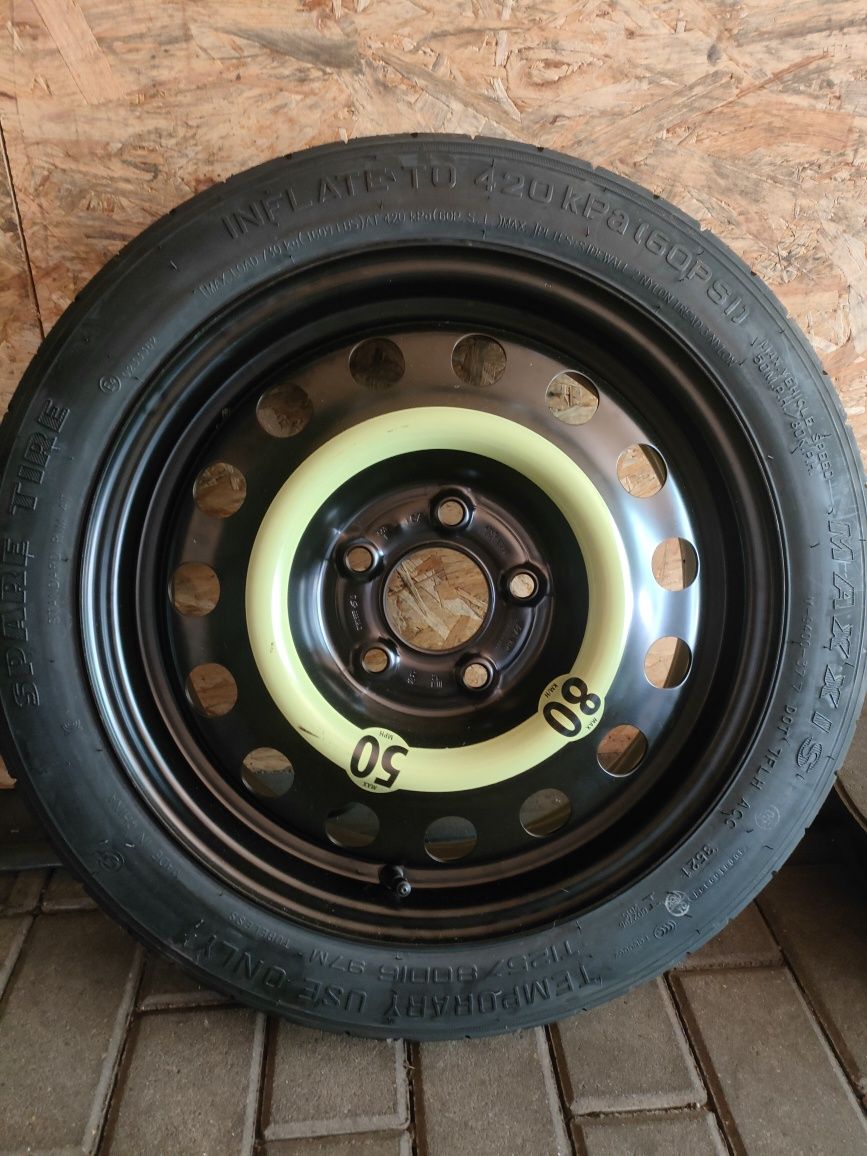 Koło dojazdowe dojazdówka zestaw Kia Hyundai Mazda 16" 5x114,3