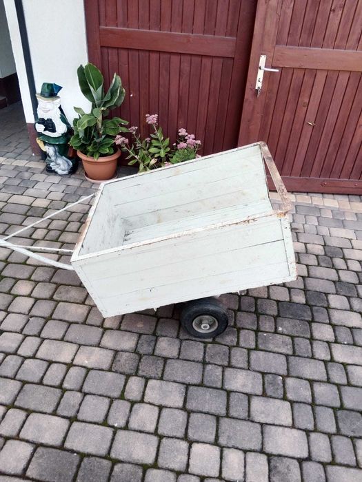 Wózek ogrodowy transportowy przyczepka taczka wywrotka