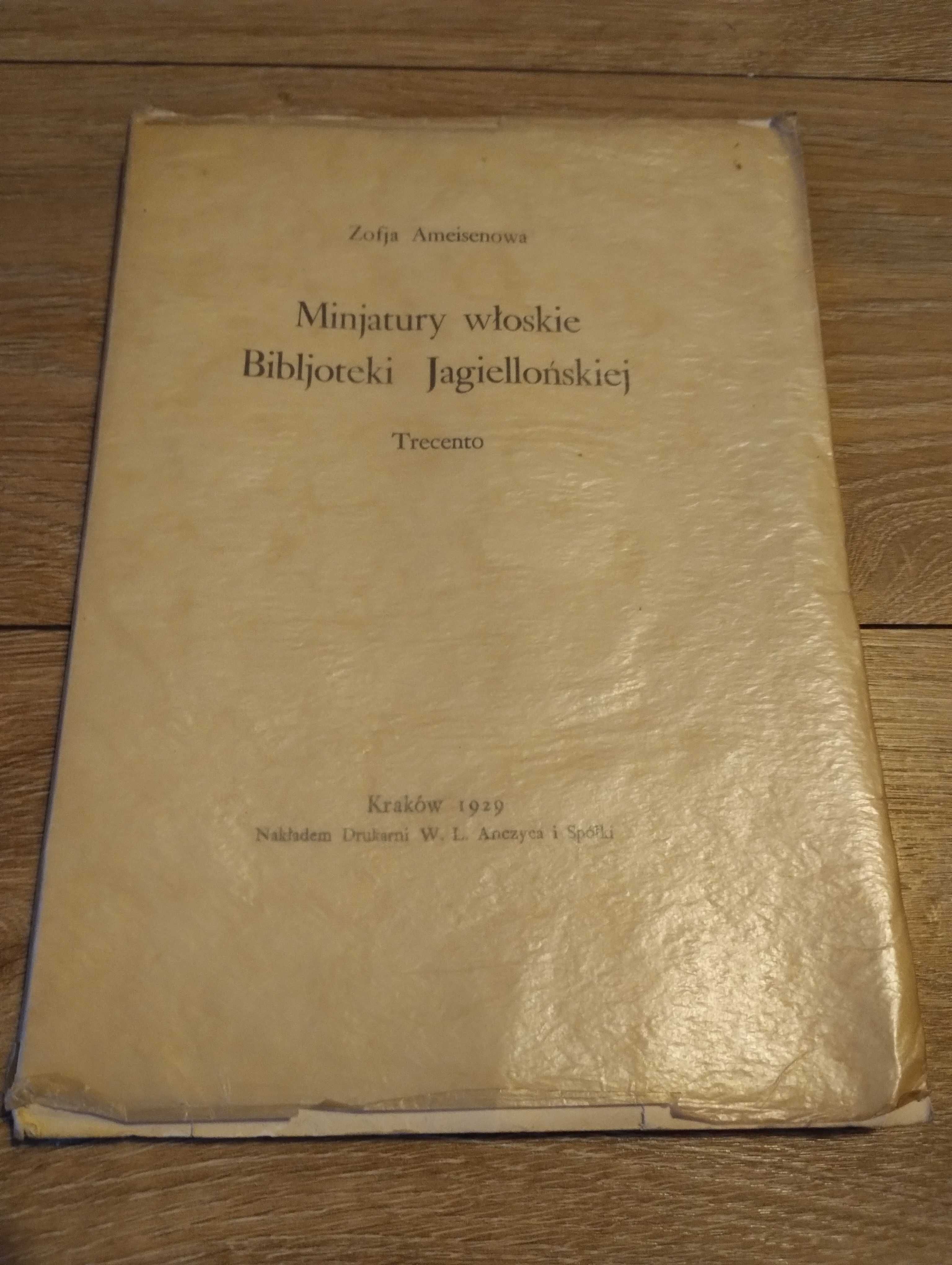 Zofja Ameisenowa Minjatury włoskie Bibljoteki Jagiellońskiej 1929