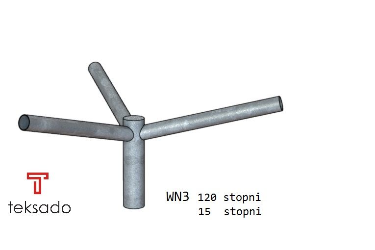 Wysięgnik nasadzany na słup  WN-3