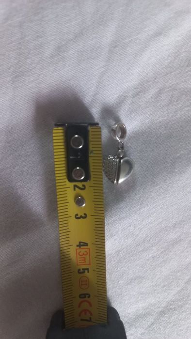 Charms s925 YES Otwierane serce z cyrkoniami Kolekcja Dots