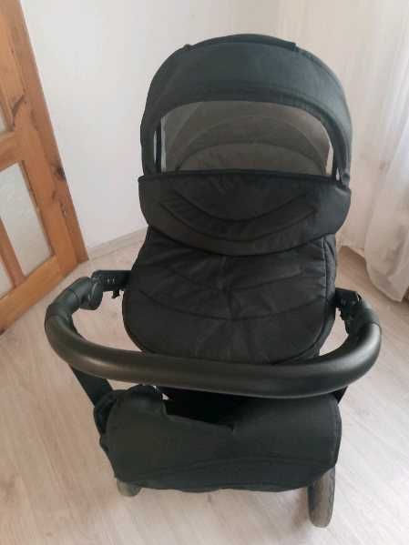 Czarny wózek 3w1 Porto