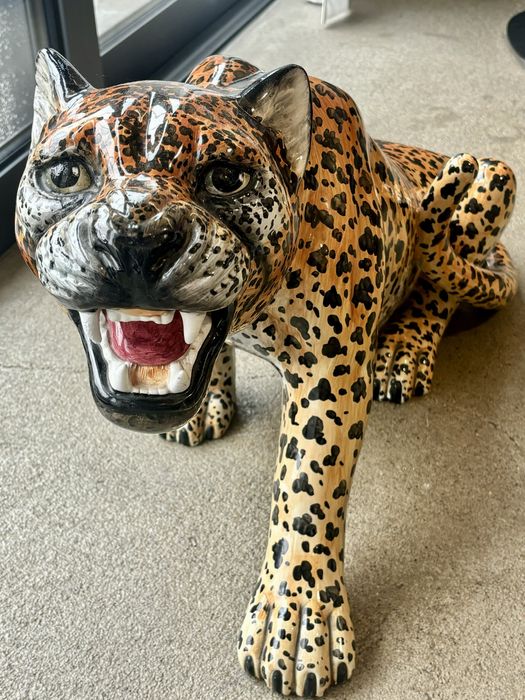 Rzeźba Figura Ogromny Gepard Włochy lata 1960