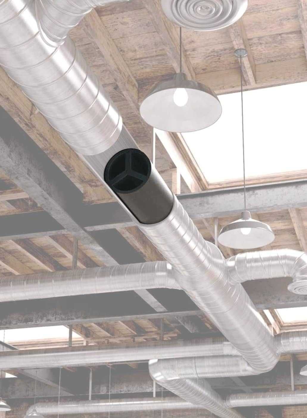 Rurowy tłumik akustyczny 45dB TUBO PIUMA fi 150x480mm wentylacja klima