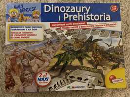 Edukacyjne puzzle dwustronne Dinozaury i prehistoria
