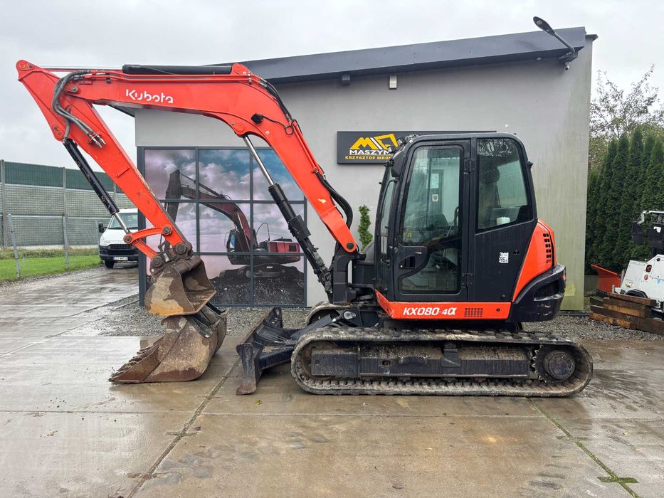 Minikoparka Kubota KX080-4 z 2017r.waga 8315kg ,klima,U-48,U-36,KX030.