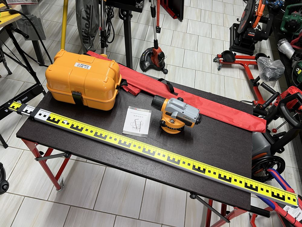 Оптический нивелир Sndway SW-32A До 120 м + рейка алюминиевая 3 м