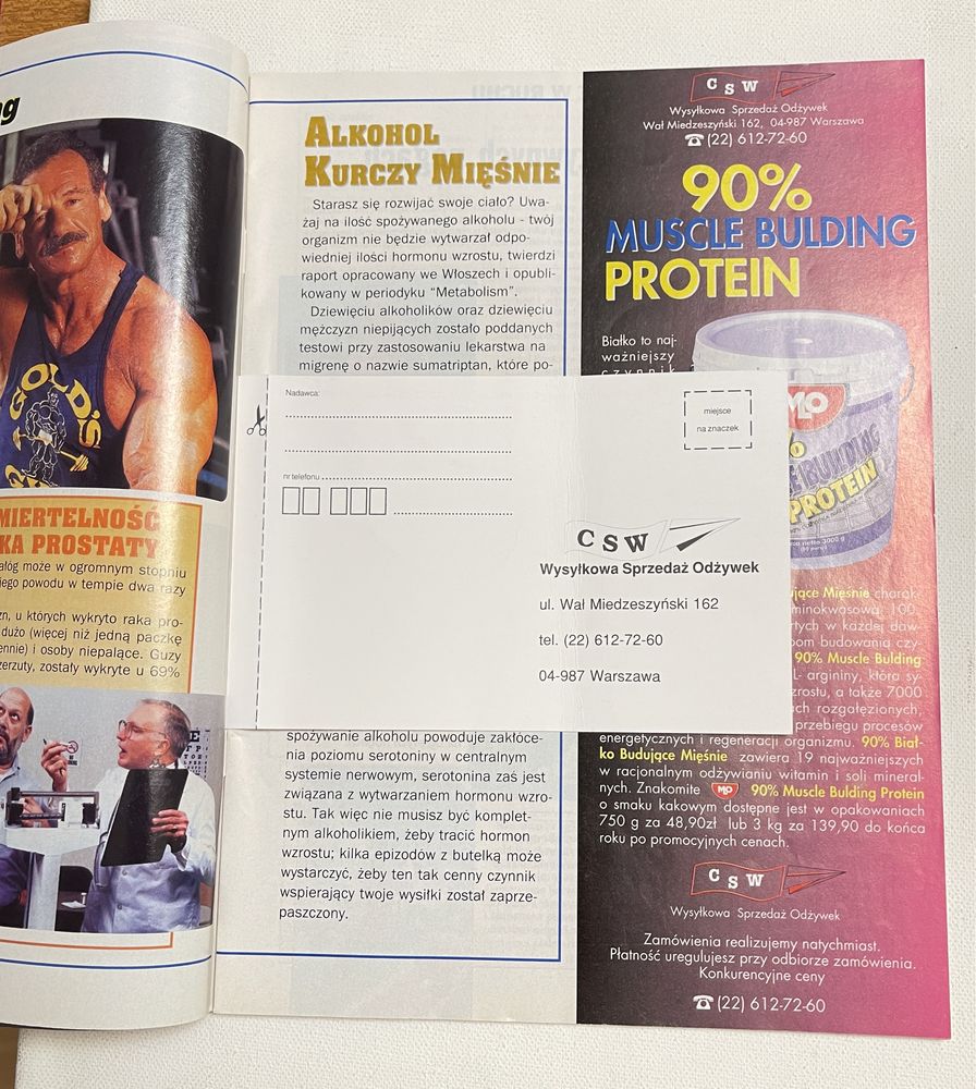 Stare czasopismo Muscle Fitness nr. 10/1996
