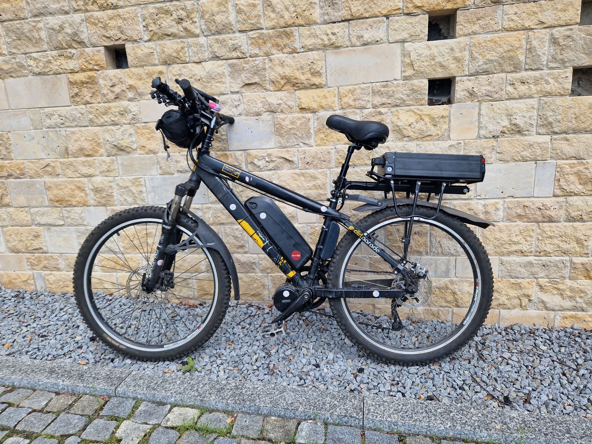 Konwersja rower elektryczny ebike przeróbka bafang 1150Wh 24Ah manetka