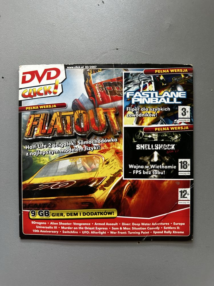 Gry PC Click Flatout Shellshock Pinball PC DVD PL