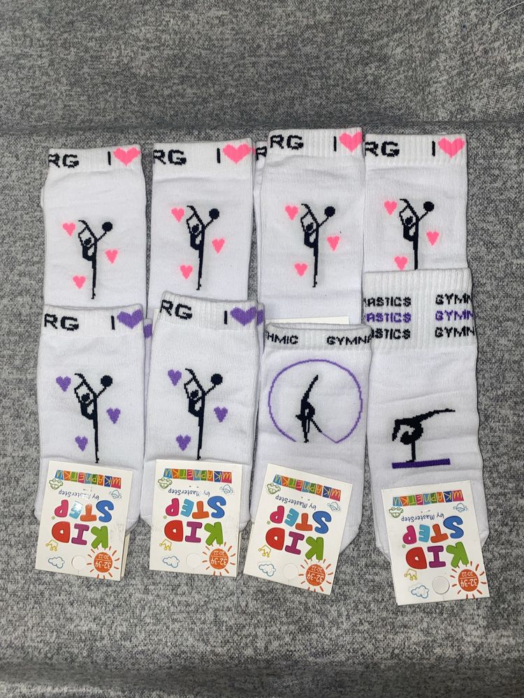 Носки для художественнной гимнастики. Носки с гимнастками