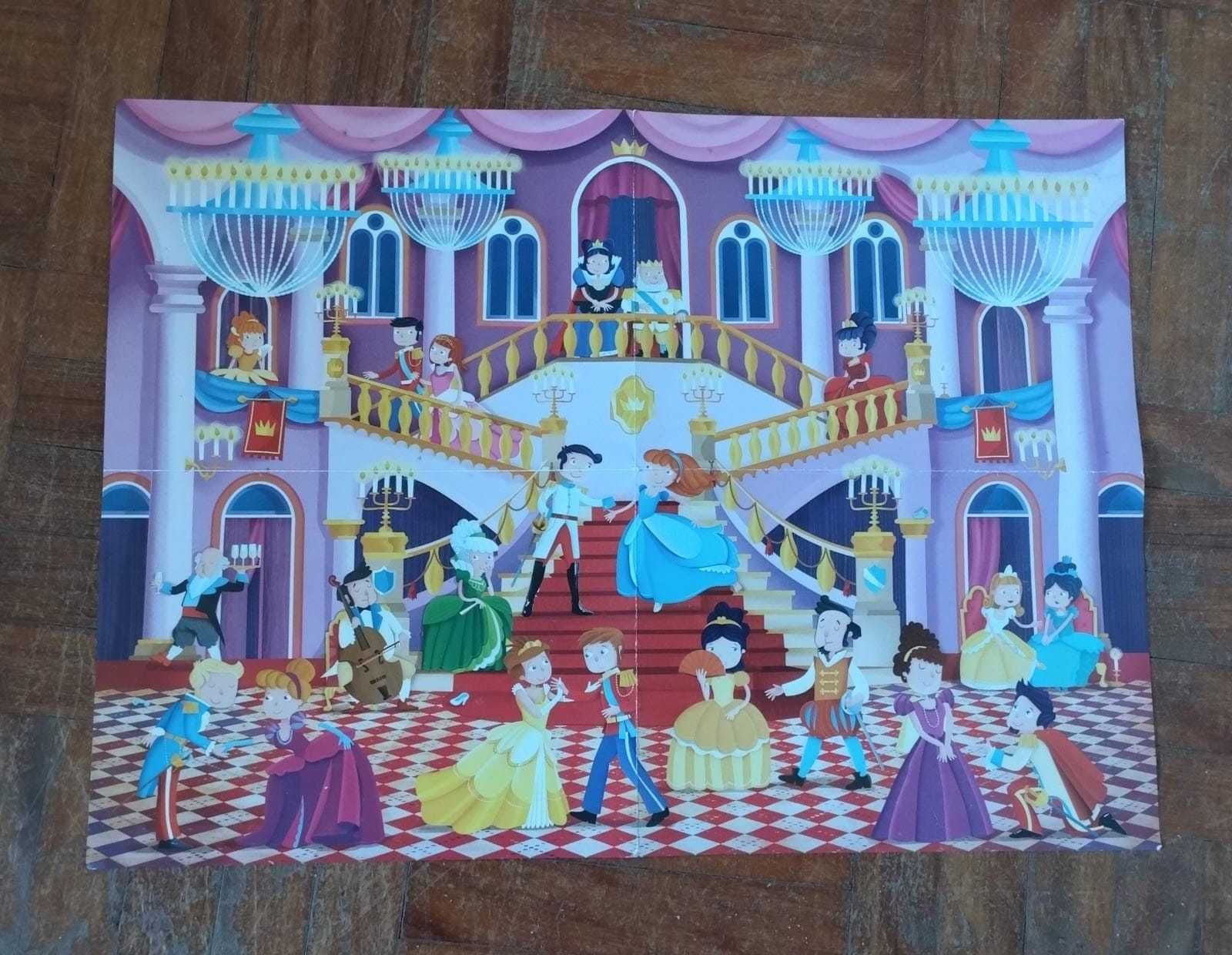 Puzzle + livro "O baile das princesas"