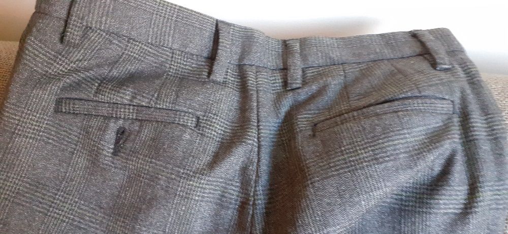 Calças de xadez fino nº 36/38